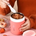 thumbnail image 3 of Tasse de Déjeuner Isolée Portable Contenant Alimentaire Détachable pour Soupe et Gruau Mini Tasse de Lunch avec Conception Scellée pour Repas, 3 of 5
