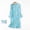 L-Blue, variant on 2025 Women's Cotton Nightgown Sleepwear Button Down Nightgown Long Sleeves Shirt Casual Sleepwear Shirts for Women Print