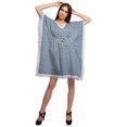 thumbnail image 2 of Moomaya Robe Courte de Caftan de Plage, Robe de Couverture Imprimée, Kaftan pour Femmes, Tenue de Plage, Couverture, 2 of 4