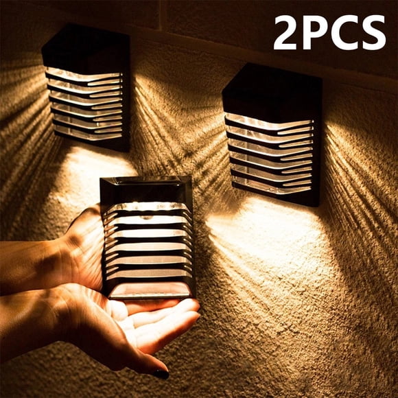 Solar Step Lights Outdoor Solar Fence Lights Waterproof Solar Deck Lights Decor Solar Wall Light for Fences Steps Garden Yard