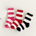 thumbnail image 3 of CHUANK Chaussettes Hautes Jusqu'aux Genoux pour Bébés Filles Chaussettes Courtes Motif Mignon d'Animaux à Pois Floraux Rouge 5-8 Ans, 3 of 4