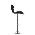 thumbnail image 3 of CorLiving Remi Modern Faux Leather Square Tufted Adjustable Swivel Bar Stools Set of 2, 3 of 7