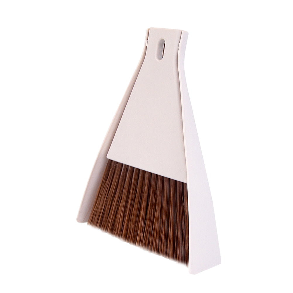 KAKOWELY Mini Desktop Broom and Dustpan Set Household Dust Pan and Brush Cleaning Tool,6.5"X5.91"X1.57"