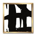 thumbnail image 1 of Designart Black & White Crossing Paths II Framed Wall Art, 1 of 3