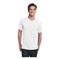 thumbnail image 1 of District Young Mens Concert V-Neck Tee Shirt, White Small, 1 of 2