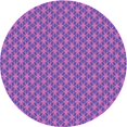 thumbnail image 1 of Ahgly Company Tapis de Zone Rond Transitionnel Violet pour Intérieur Lavable à la Machine, 3 Pieds Rond, 1 of 7