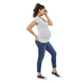 thumbnail image 4 of Paisley Sky Maternity Short Sleeve V-Neckline Tee, 4 of 6
