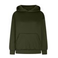 thumbnail image 4 of MeetoTime Women's Oversized Sweatshirt Fall Lightweight Long Sleeve Hoodie Fleece Pocket Pullover Tops, 4 of 6