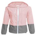 thumbnail image 1 of Qiylii Femmes Veste de Pluie Packable Couleur Extérieure Bloc Coupe-Vent à Capuche, 1 of 6