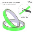 thumbnail image 3 of Unique Bargains 4 Rouleaux Ruban Phosphorescent 0,3 Po x 9,8 Pieds Ruban Fluorescent pour Animaux, Vert, 3 of 5