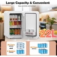 thumbnail image 4 of Luiuiu Mini Fridge for Bedroom, Portable Small Refrigerator Cooler & Warmer, Compact Personal Fridge for Drinks, Snacks, Dorm, Car, Office Use, 4 of 7