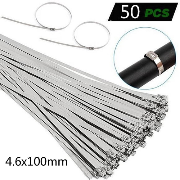 Iumwxz 304 White Steel Self-Locking Metal Marine Stainless Steel Cable Tie Binding And Packing Belt home tool multicolor stainless steel Reduced Price