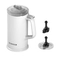 thumbnail image 2 of Luzkey Electric Milk Frother Large 600ml Automatic Hot and Cold Foam Maker 500W Nonstick Coating Interior Hot Chocolate Milk Steamer White, 2 of 8