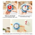 thumbnail image 3 of Kitchen Mechanical Timer, Metal Wind up 60 Minute Countdown Tool, Magnet Back 8X8X4Cm in Multicolors for Cooking Study Office, 3 of 7