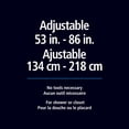 thumbnail image 3 of Mainstays Adjustable Tension Shower Curtain Rod, 53" to 86", Matte Black, 3 of 5
