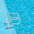thumbnail image 4 of Costway 2pcs Swimming Pool Hand Rail Stainless Steel Ladder Stair Rail w/Base Plate, 4 of 10