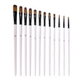 thumbnail image 1 of yuksok 12x Nylon Paint Brush Set Oil Painting Paintbrushes Filbert, 1 of 5