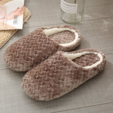 LSLJS Pantoufles pour Femmes à Enfiler Antidérapantes Ours Chaussures d'Intérieur Décontractées Pantoufles de Neige, Cadeau pour Femmes, Pantoufles pour Dames avec Intérieur et Extérieur