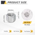 thumbnail image 2 of 20 Pcs M5x0.8mm Cap Nuts, 304 Stainless Steel Hex Cap Dome Head Nuts, 2 of 6