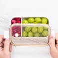 thumbnail image 4 of RKSTN Bento Boîte Réfrigérateur Compartiment Scellé Boîte de Conservation des Fruits Transparente avec Couvercle Boîte à Lunch Chauffée au Micro-Ondes Boîte à Lunch Bento, 4 of 5