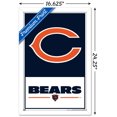 thumbnail image 2 of NFL Chicago Bears - Logo 21 Wall Poster, 22.375" x 34" Framed, 2 of 4