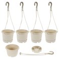 thumbnail image 3 of 5 Pcs Jardinière Suspendue Extérieur Intérieur Pot de Plante Suspendu Panier Pot de Fleurs Suspendu pour Balcon, 3 of 9
