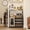 Gray With Light, variant on Kojooin Wine Bar Cabinet, Liquor Cabinet with Detachable Wine Rack, Small Coffee Bar with Storage & Glass Holder, Mesh Door, Buffet Sideboard for Dining Room Kitchen Living Room