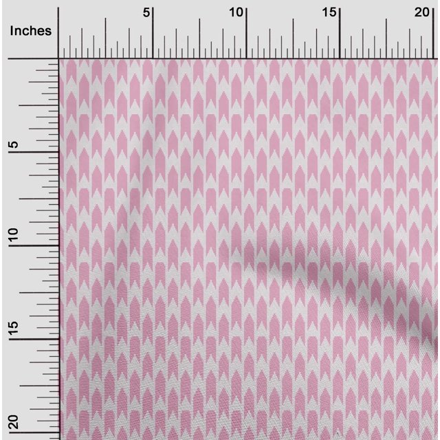 oneOone Cotton Silk Fabric Square & Arrow Sign Kasuri Print Fabric By Yard 42 Inch Wide