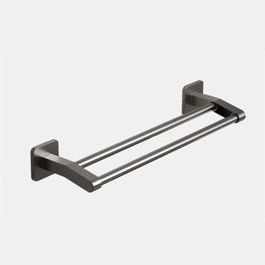 Birdeem Barre Double pour Serviettes de Bain, Support pour Serviettes de 16 Pouces en Acier Inoxydable 304 Épaissi 0,8 mm pour Salle de Bain, Porte-Serviettes Fini Brossé à Montage Mural
