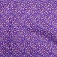 thumbnail image 1 of oneOone Coton Flex Tissu Bleu Jacobée Robe Florale Tissu Tissu Imprimé par la Cour 40 Pouces de Large, 1 of 4