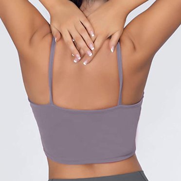 Débardeurs pour Femmes Mode Femmes Sans Manches Gilet Décontracté Dames Coussin de Poitrine Mouvement Débardeurs Courts Hauts Sans Manches pour Femmes Hauts Décontractés pour Femmes Hauts de Mode pour Femmes Débardeurs