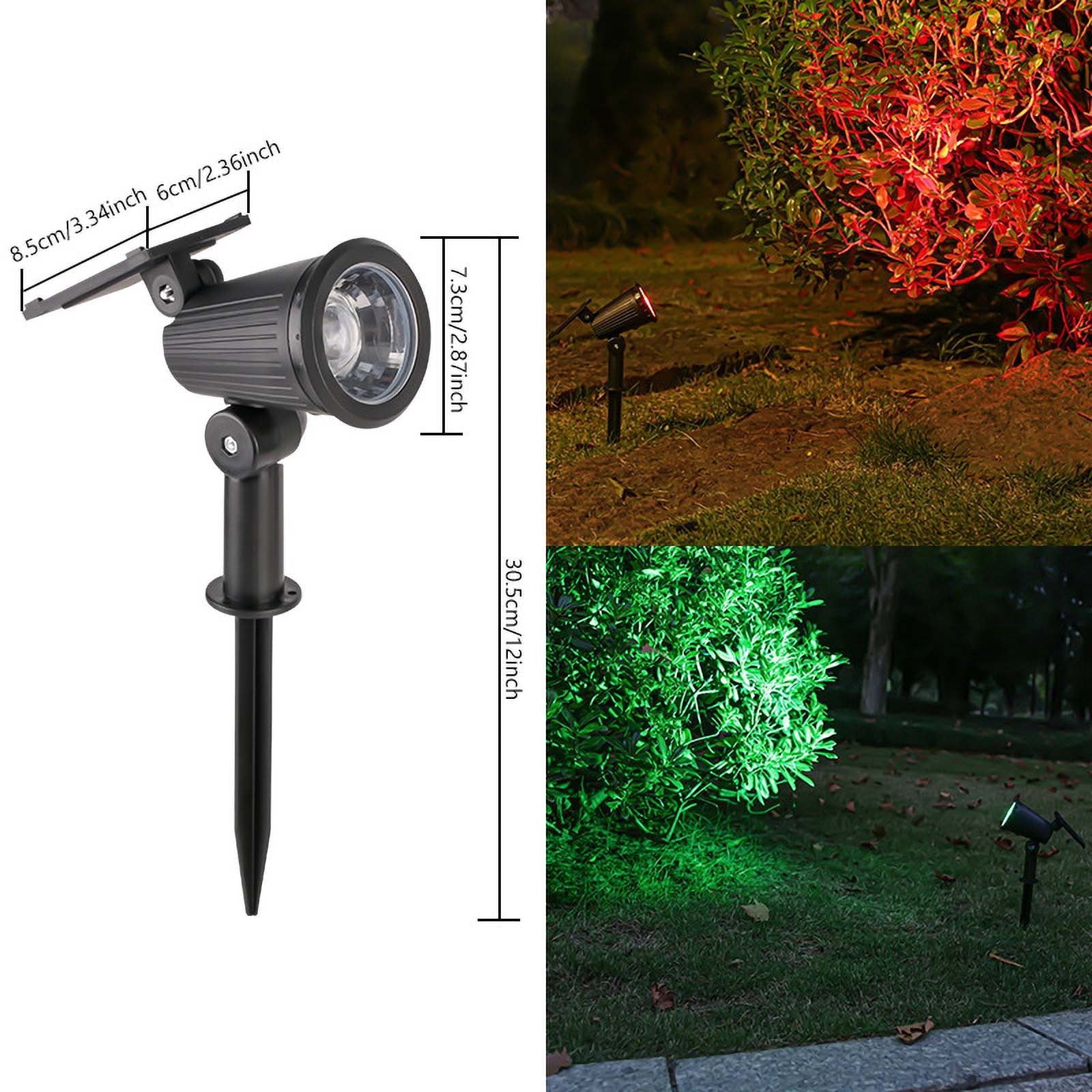 Fufafayo Solar Spotlights Outdoor Lights, Waterproof Ground Inserted Solar Garden Lights, Auto On/Off Landscape Lighting For Yard Pathway Tree