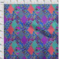 thumbnail image 4 of oneOone Rayon Purple Fabric Asian Paisley Craft Projects Decor Fabric Printed By The Yard 56 Inch Wide, 4 of 4