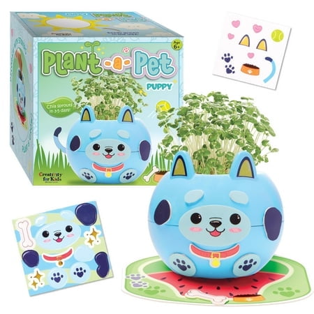 Creativity for Kids Plant-A-Pet: Puppy Toys for Girls - Small Gifts and Stocking Stuffers for Girls Arts and Crafts for Kids Ages 6-8+ DIY Kids Activity Set