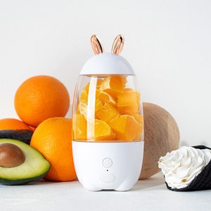 Jinsinto Mini Mélangeur Légume Portable de Forme de Lapin USB Mélangeur de fruits rechargeables pour le milichake végétal