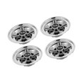 thumbnail image 1 of ZheElen 4 Pcs Enjoliveurs de Moyeu de Voiturette de Golf Légers Compacts Universels Couvre-Roues de Voiturette de Golf Argent 8 Pouces, 1 of 6
