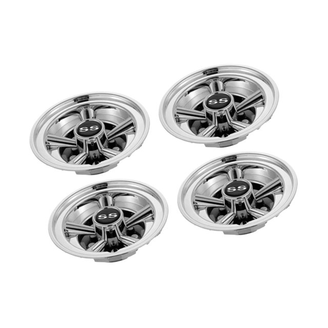 ZheElen 4 Pcs Enjoliveurs de Moyeu de Voiturette de Golf Légers Compacts Universels Couvre-Roues de Voiturette de Golf Argent 8 Pouces