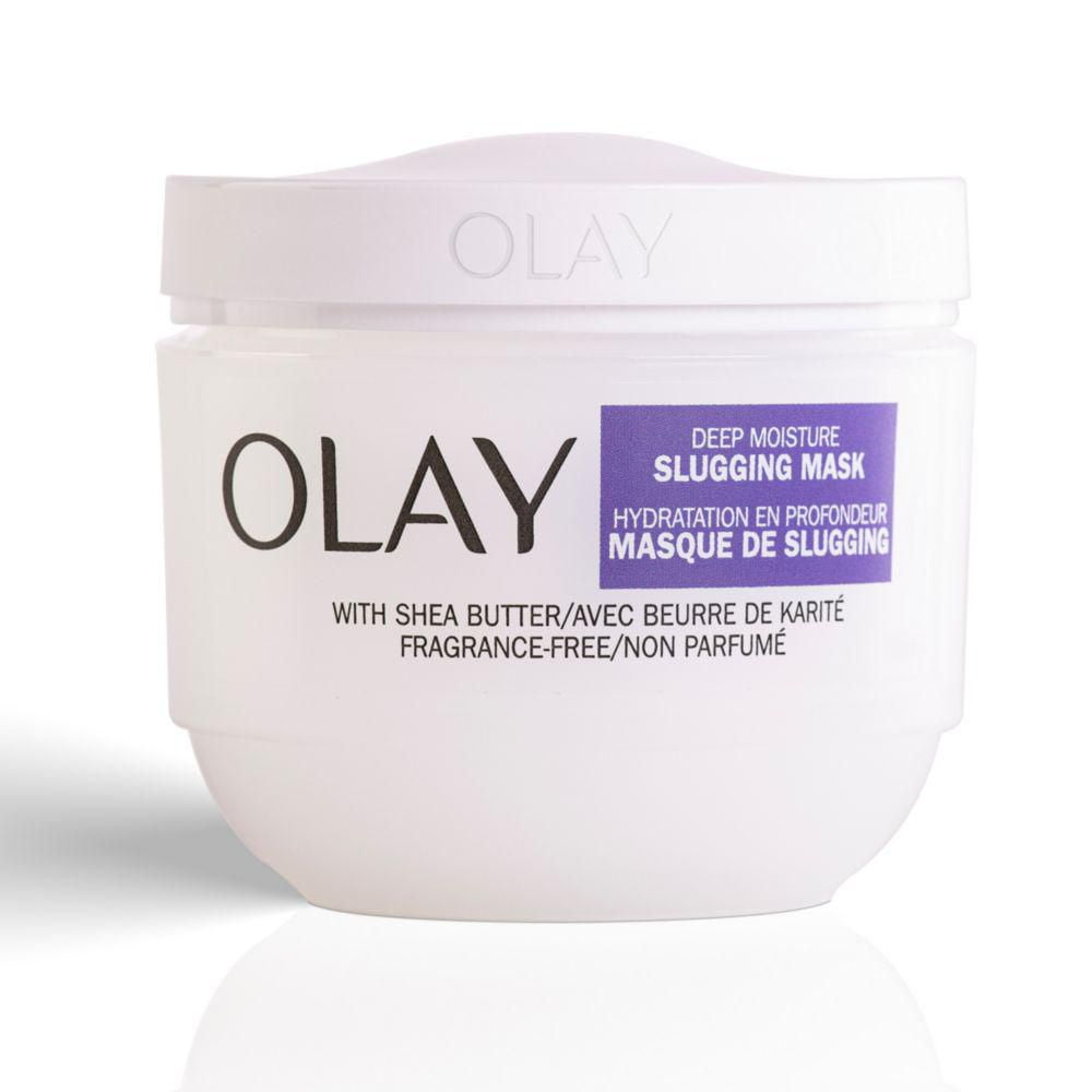 Olay Masque de Slugging Hydratation en Profondeur avec Beurre de Karité, Sans Parfum