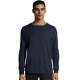 thumbnail image 1 of Hanes Mens ComfortWash Garment Dyed Long Sleeve Tee, S, Navy, 1 of 3