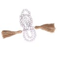 thumbnail image 3 of Farmhouse Rustic Wood Bead String Retro Wood Beads Garland with Tassels for Home Decoration Gift, 3 of 7