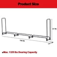 thumbnail image 3 of Edtara Outdoor and Indoor Firewood Holder, Covered Log Storage Rack for Patio or Fireplace Areas, 3 of 6