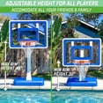 thumbnail image 2 of GoSports  Ballon de basket Splash Hoop ELITE - (Bleu, plastique traité anti‑UV et métal), 2 of 6