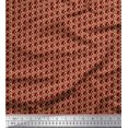 thumbnail image 1 of Soimoi Red Silk Fabric Small Circle Geometric Fabric Prints By Yard 42 Inch Wide, 1 of 3
