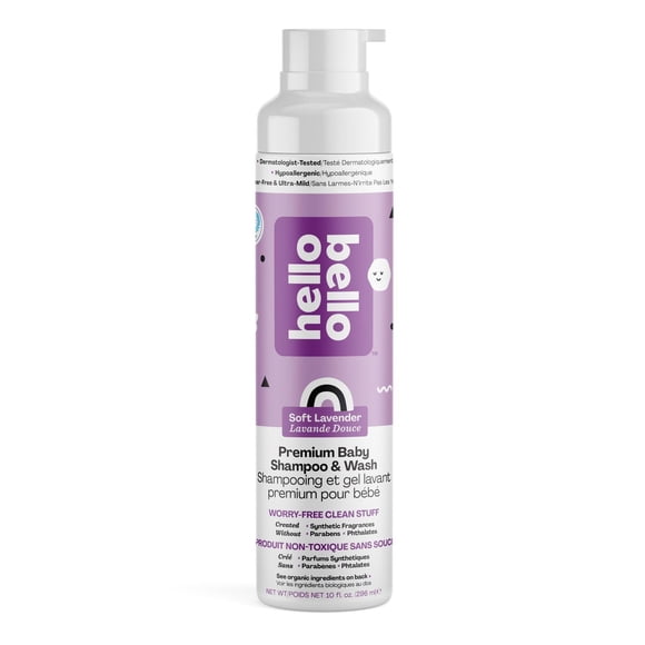 Hello Bello™ Extra Gentle Shampoo & Body Wash - Soft Lavender - 10 oz.