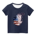 thumbnail image 4 of TopLLC Manches Courtes Col Rond Blouses & Chemises Chemises pour Enfants T-Shirt Graphique Manches Courtes Col Rond Crop Top pour 3-14 Ans Filles et Garçons T-Shirt Tee Blouse Fille, 4 of 4