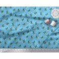 thumbnail image 3 of Soimoi Silk Fabric Cactus Tree Print Fabric by the Yard 42 Inch Wide, 3 of 5