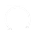 thumbnail image 3 of Lipstore DIY Double Circle Balloon Arch Frame 240x200cm for Graduation Season Parties White, 3 of 8