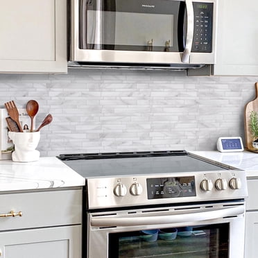 SMART TILES PEEL & STICK BACKSPLASH - MILANO MASSA - 4 Pieces 11.55 x 9.63