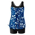 thumbnail image 2 of Warop Women's Basic Modest Swimdress,2 Piece Printed Strappy Back Conservative Ladies Bathing Wear, 2 of 5