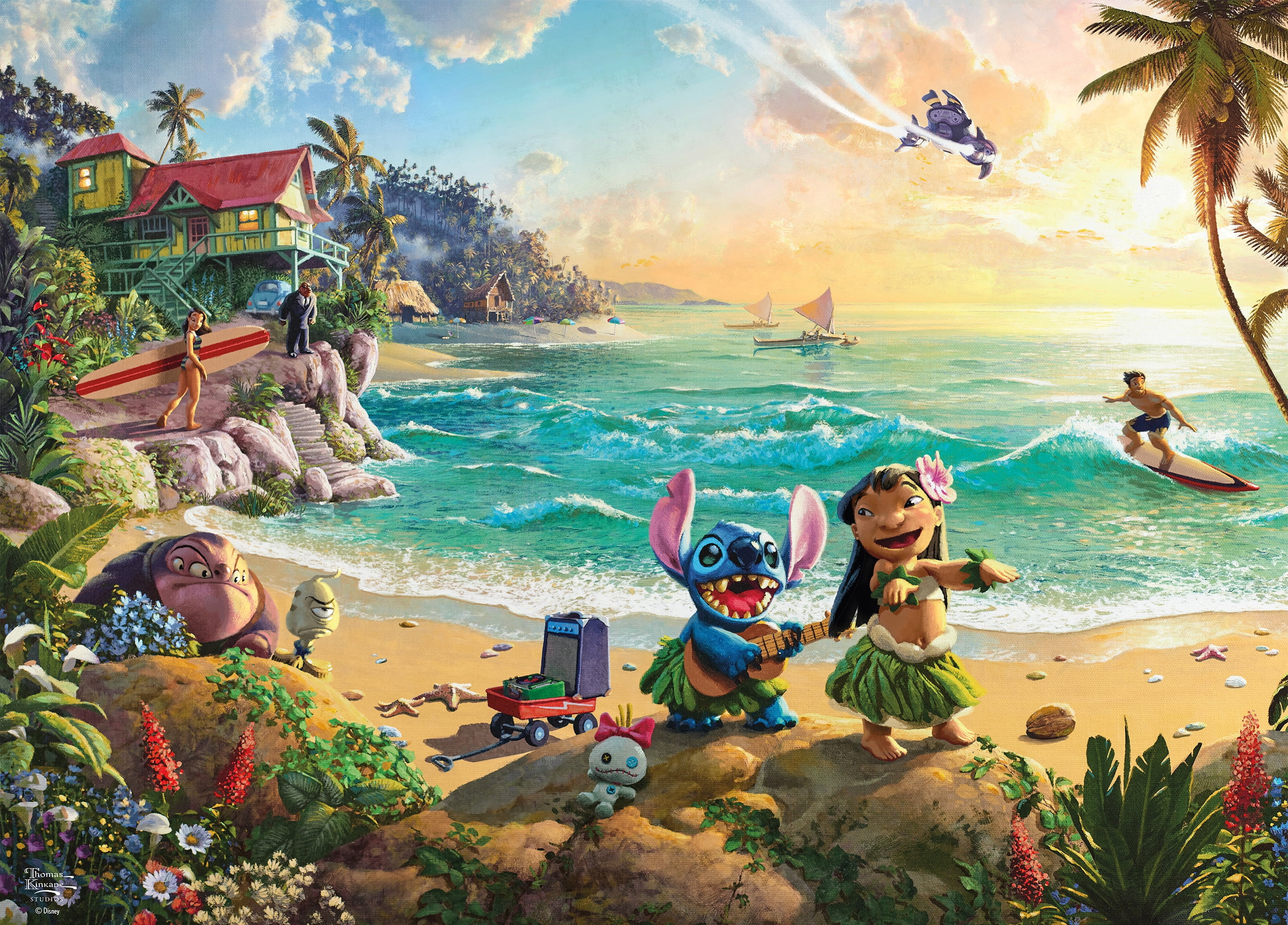 Ceaco Disney Lilo and Stitch Puzzle imbriqué de 1000 pièces